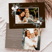 Castanho Verde Natais vintages Duas Imagens