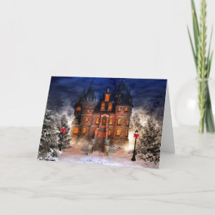 Cartão De Festividades Castelo do Natal