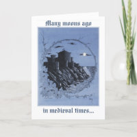 "Castelo Medieval em Azul"