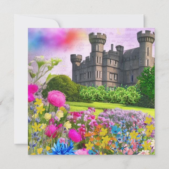Cartão De Festividades Castle Garden (Frente)
