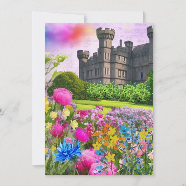 Cartão De Festividades Castle Garden (Frente)