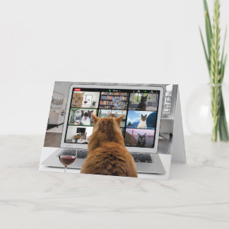 Cartão De Festividades Cat valentine card