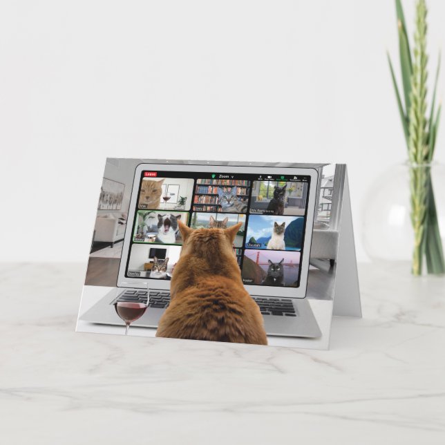 Cartão De Festividades Cat valentine card (Frente)