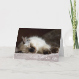 Cartão De Festividades Catnapping Christmas Card