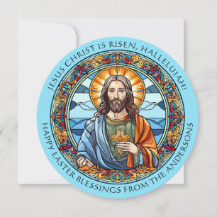 Cartão De Festividades Católico Religioso Ressurreição Páscoa Cristo