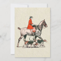 Cavaleiro de Cavalos Equestre Vintage Elegante com