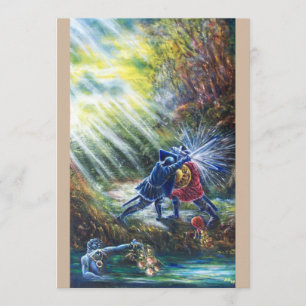 Cartão De Festividades CAVALEIROS LUTADORES DA ROSE FORGOTTEN, Dinheiro e