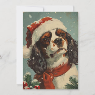 Cartão De Festividades Cavalier King Charles Spaniel Natal