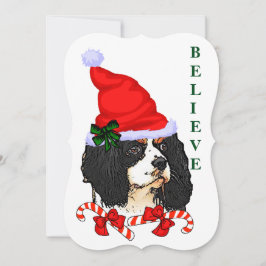 Cartão De Festividades Cavalier King Charles Spaniel Natal
