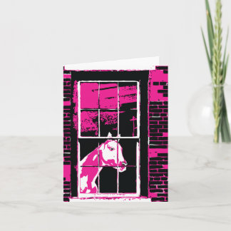 Cartão De Festividades cavalo de janela galena