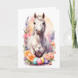 Cartão De Festividades Cavalo de Páscoa