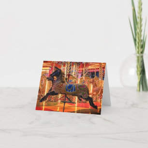 Cartão De Festividades Cavalo negro