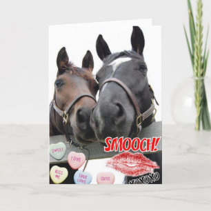 Cartão De Festividades Cavalos dias de os namorados
