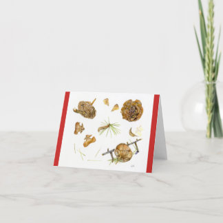 Cartão De Festividades Cedrus Deodara Holiday Card with envelope 4" x 5"