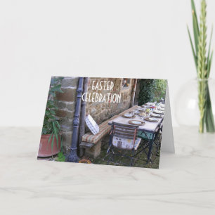 CARTÃO DE FESTIVIDADES CELEBRAÇÃO DE PÁSCOAS FAMILIARES