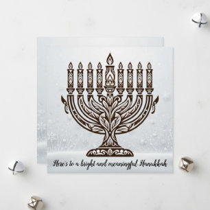 Cartão De Festividades Celebração do Hanukkah