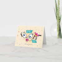 Celebração Engraçada com Feliz Dia dos Padrões de