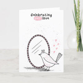 Cartão De Festividades Celebrando o Amor Próprio
