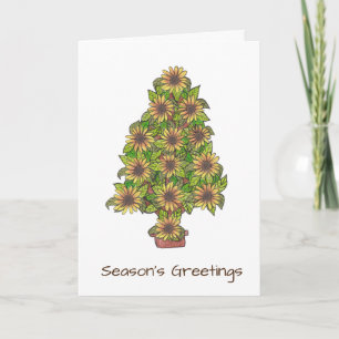 Cartão De Festividades Celebrate Everything Sunflowers Holiday Card