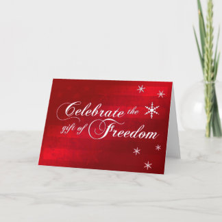 Cartão De Festividades Celebrate Freedom Military Christmas Card
