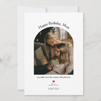 Cartão De Festividades Celebrate Mom with a warm, heartfelt birthday card