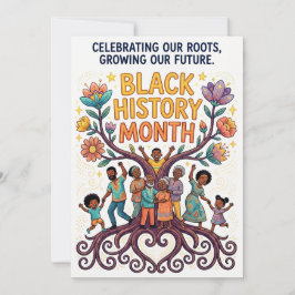 Cartão De Festividades Celebrating Our Roots, Growing Our Future BHM