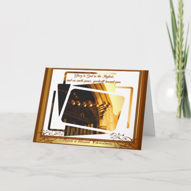 Cartão De Festividades Celebration trumpets (Frente)