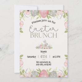 Cartão De Festividades Celebre a Primavera com um Delicioso Brunch de Pás