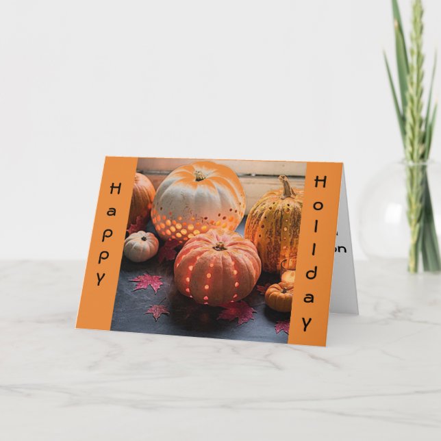 CARTÃO DE FESTIVIDADES CELEBRE ESTA ÉPOCA *OUTONA* - SEMPRE UMA RAZÃO (Frente)