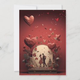 Cartão De Festividades Celebre o Amor: dia dos namorados hipster vintage 