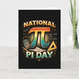 Cartão De Festividades Celebre o Pi