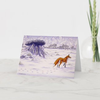 Cartão De Festividades Celta Irish Christmas Card Haroldstown Dolmen