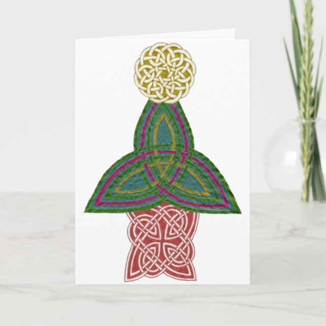 Cartão De Festividades Celtic Christmas card (Frente)