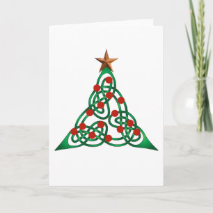 Cartão De Festividades celtic Christmas tree