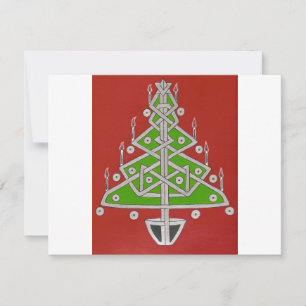 Cartão De Festividades Celtic Christmas Tree
