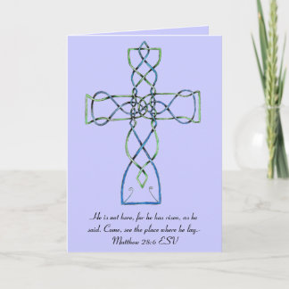 Cartão De Festividades Celtic Knot Cross Easter Card