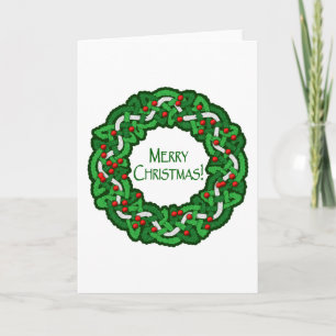 Cartão De Festividades Celtic Merry Christmas Wreath