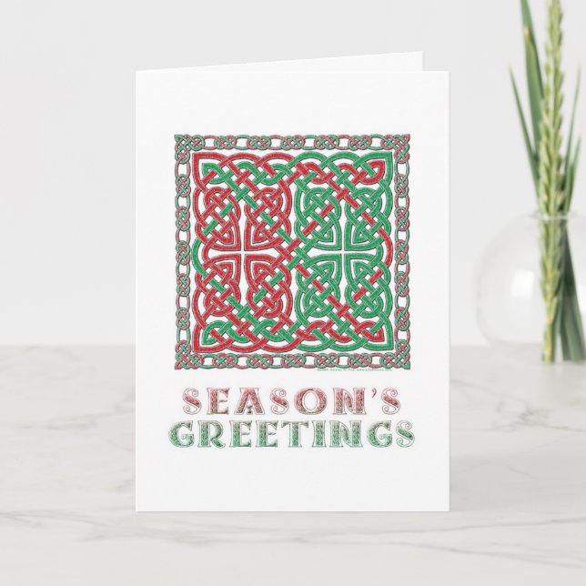 Cartão De Festividades Celtic Season's Greetings Card (Frente)