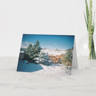 Cartão De Festividades Cena de inverno