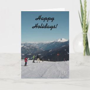 Cartão De Festividades Cena de montanha assobiadora