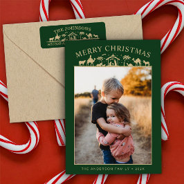 Cartão De Festividades Cena de Natal Menino Jesus Cristo