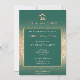 Cartão De Festividades Cena de Natividade Religiosa do Partido Jante de N