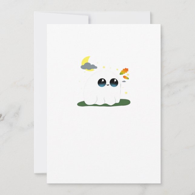 Cartão De Festividades Cena de outono adorável do Pequeno Boostie Clássic (Frente)