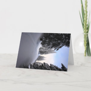 Cartão De Festividades Cenário de inverno