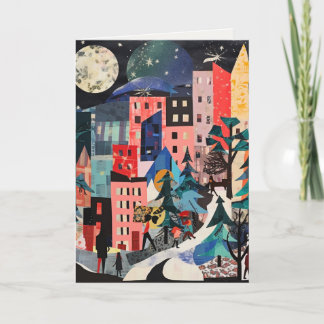 Cartão De Festividades Cenas Únicas de Árvore de Natal