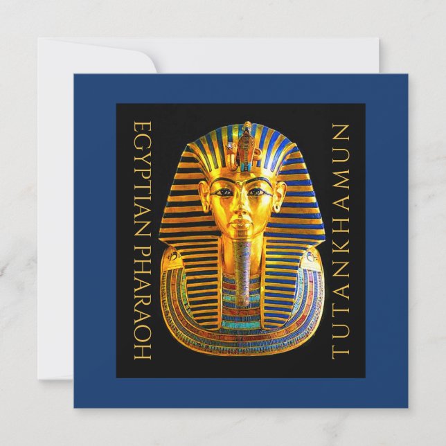 Cartão De Festividades Centenário de Descoberta TUTANKHAMUN (Frente)