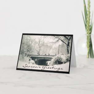 Cartão De Festividades central park holiday greetings