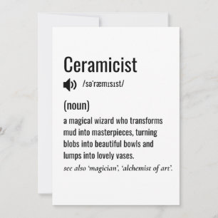 Cartão De Festividades Ceramista Ceramicista Definição Aniversário