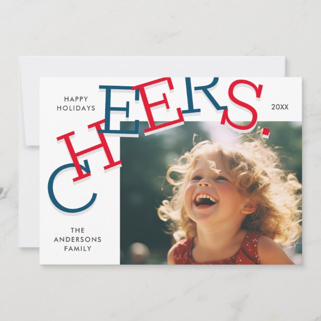 Cartão De Festividades CÉREBROS COLORIDOS! Natal de Férias Simples (Frente)