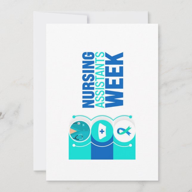 Cartão De Festividades Certified Nurse's Aide Week Greeting Card (Frente)